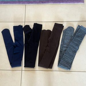 Lot of 4 Pair Thick Footed Tights